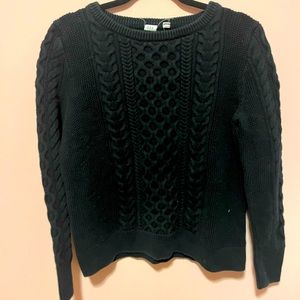 Gap Black Long Sleeve Sweater, Women Size Large